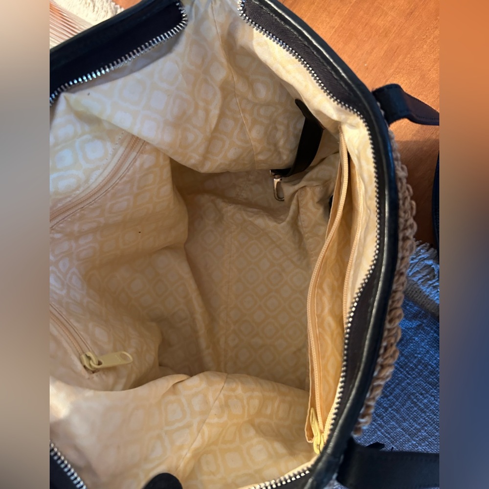 Brighton straw/leather handbag - Picture 4 of 13